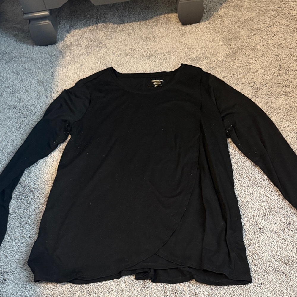 Motherhood Maternity Black Long Sleeve Top
